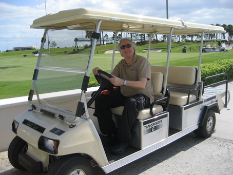 Stan in Golf Cart