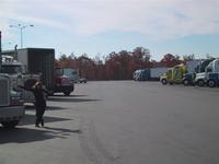 Sandra enjoying a truck stop