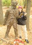 Sandra with Thoreau