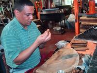 Making Cigars from scratch at the Market