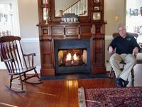 Stan relaxing at the Henry Clay Inn