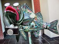 Fish sculpture at the Richmond CVB