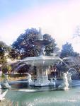 Famous fountain in Forsyth Park, Savannah