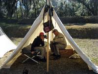 Meeting the soldiers at Fort McAllister