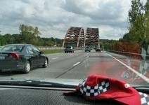 The double bridge over Mohawk Barge Canal, Clifton Park