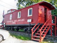 Ulster & Delaware Caboose beside I-87