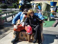 Sandra and the Pirate at Gooney Golf