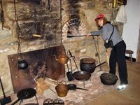 Sandra trying to cook, Tappan