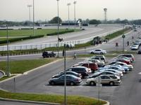 Competitors paracticing at Yonkers Raceway